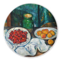 Paul Cezanne - Stilleben mit Kirschen und Pfirsich