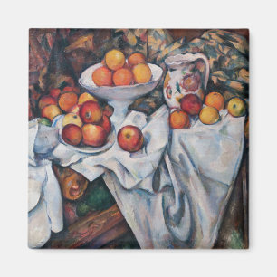 Paul Cezanne - Stillleben, Äpfel und Orangen Magnet