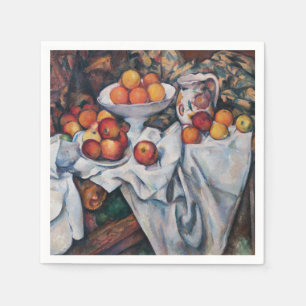 Paul Cezanne - Stillleben, Äpfel und Orangen Serviette