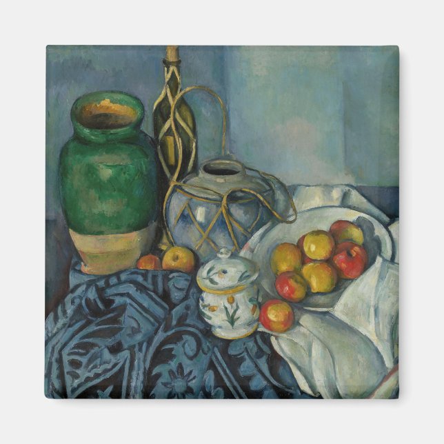 Paul Cezanne - Stillleben mit Äpfeln Magnet (Vorne)