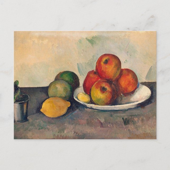 Paul Cezanne - Stillleben mit Äpfeln Postkarte (Vorderseite)