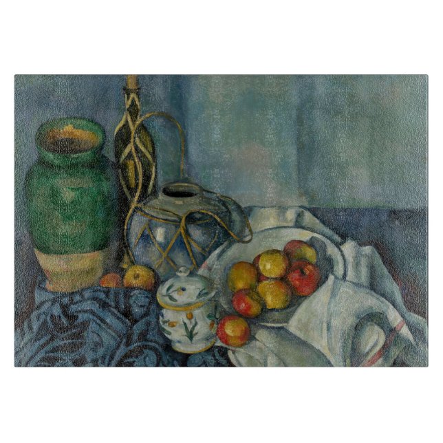 Paul Cezanne - Stillleben mit Äpfeln Schneidebrett (Vorderseite)