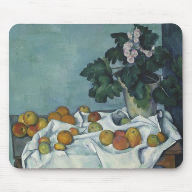 Paul Cezanne - Stillleben mit Äpfeln und einem Pot Mousepad (Vorne)