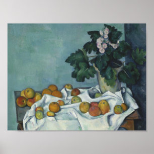 Paul Cezanne - Stillleben mit Äpfeln und einem Pot Poster