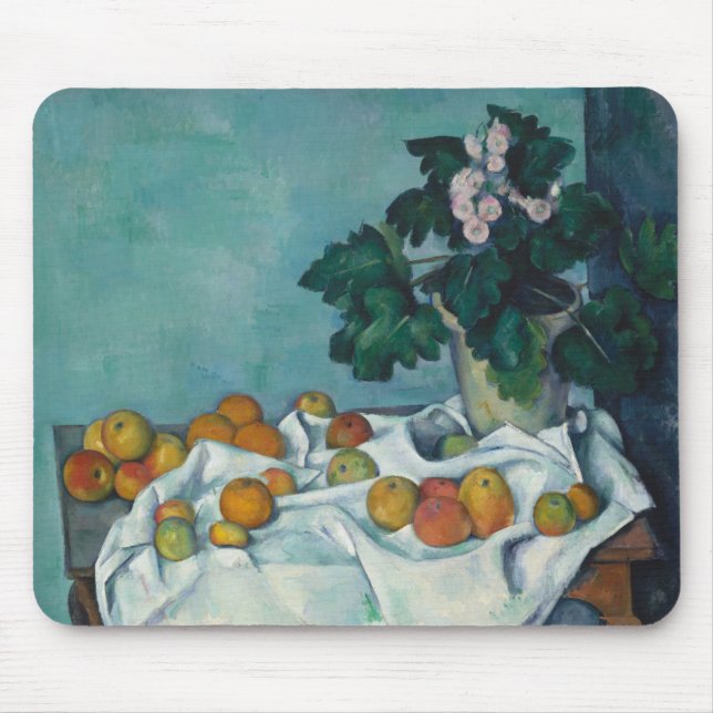 Paul Cezanne | Stillleben mit Äpfeln und einem Töp Mousepad (Vorne)