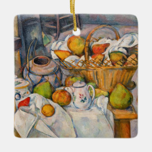 Paul Cezanne - Stillleben mit Basket Keramikornament