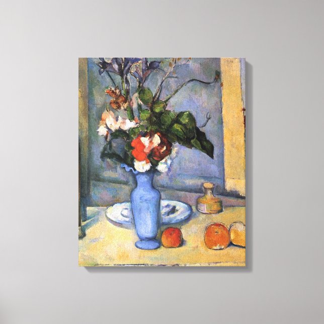 Paul Cezanne - Stillleben mit blauer Vase Leinwanddruck (Vorderseite)