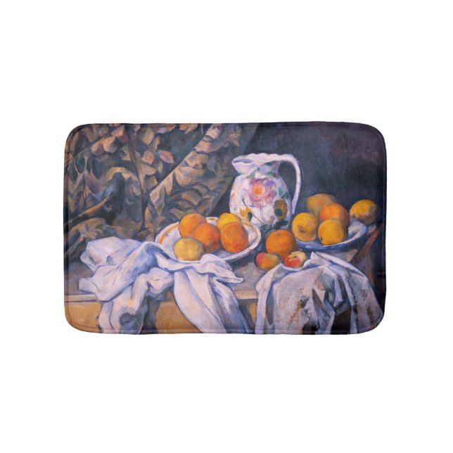 Paul Cezanne - Stillleben mit einem Vorhang Badematte (Vorderseite)