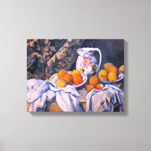 Paul Cezanne - Stillleben mit einem Vorhang Leinwanddruck