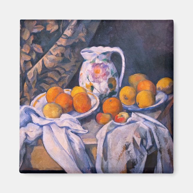 Paul Cezanne - Stillleben mit einem Vorhang Magnet (Vorne)