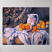 Paul Cezanne - Stillleben mit einem Vorhang