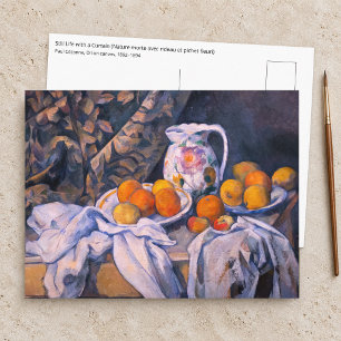 Paul Cezanne - Stillleben mit einem Vorhang Postkarte