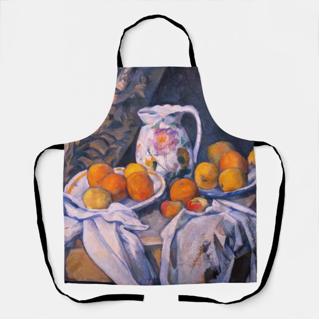 Paul Cezanne - Stillleben mit einem Vorhang Schürze (Vorderseite)