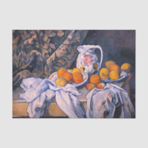 Paul Cezanne - Stillleben mit einem Vorhang Seidenpapier