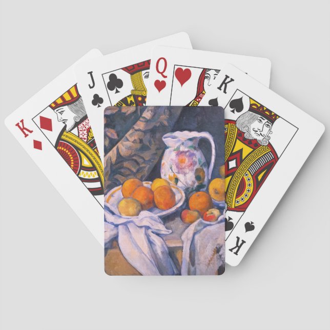 Paul Cezanne - Stillleben mit einem Vorhang Spielkarten (Rückseite)