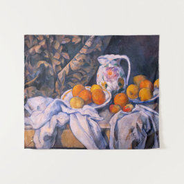 Paul Cezanne - Stillleben mit einem Vorhang Wandteppich