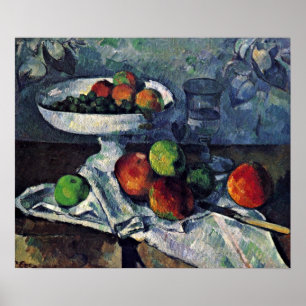 Paul Cezanne - Stillleben mit Fruchtschale Poster