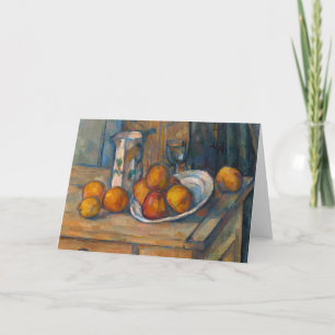 Paul Cezanne - Stillleben mit Milchkrug und Frücht Karte