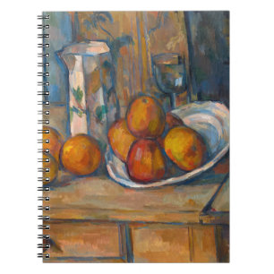 Paul Cezanne - Stillleben mit Milchkrug und Frücht Notizblock