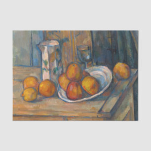 Paul Cezanne - Stillleben mit Milchkrug und Frücht Seidenpapier