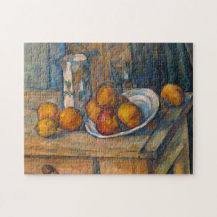 Paul Cezanne - Stillleben mit Milchsaft und Obst Puzzle