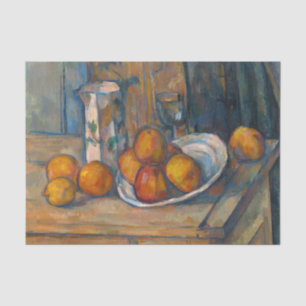 Paul Cezanne - Stillleben mit Milchsaft und Obst Seidenpapier