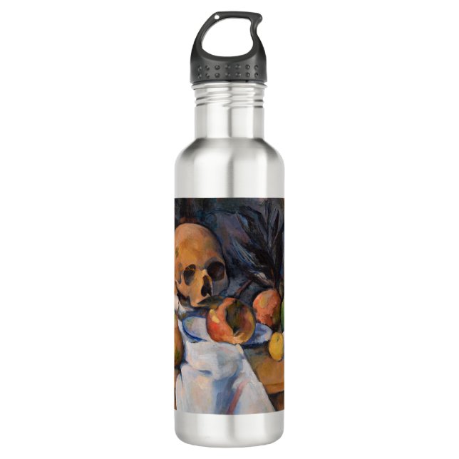 Paul Cezanne - Stillleben mit Skull Edelstahlflasche (Vorderseite)