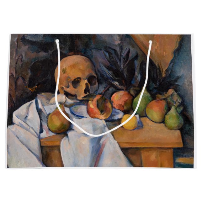 Paul Cezanne - Stillleben mit Skull Große Geschenktüte (Vorderseite)