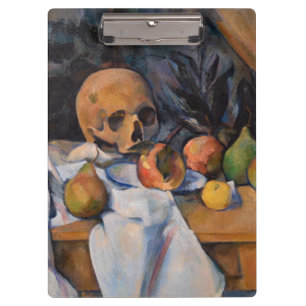 Paul Cezanne - Stillleben mit Skull Klemmbrett