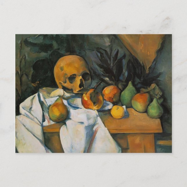 Paul Cezanne - Stillleben mit Skull Postkarte (Vorderseite)