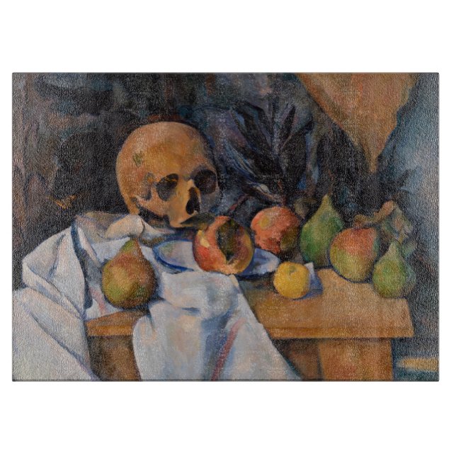 Paul Cezanne - Stillleben mit Skull Schneidebrett (Vorderseite)