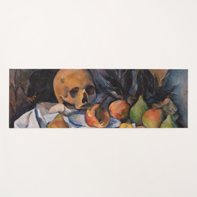 Paul Cezanne - Stillleben mit Skull Yogamatte (Vorderseite (Horizontal))