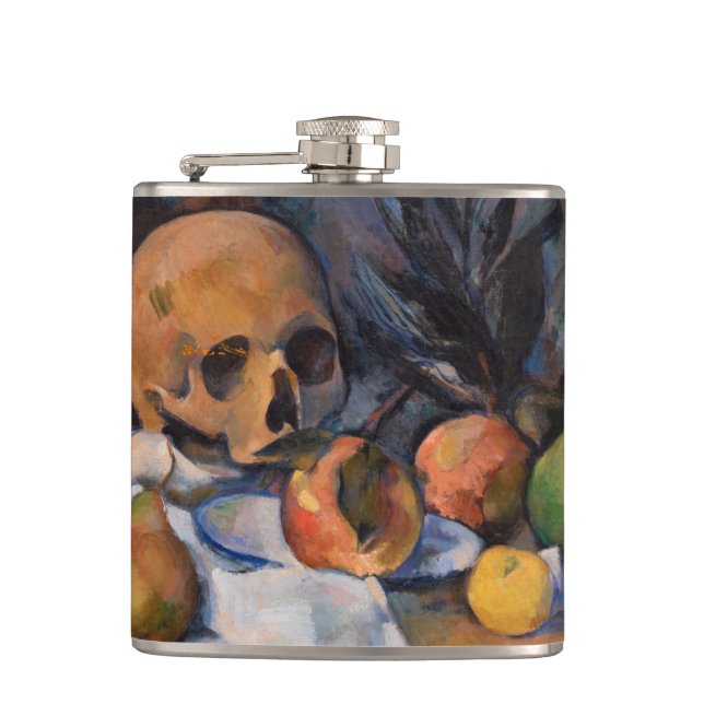 Paul Cezanne - Stillleben mit Totenkopf Flachmann (Vorderseite)