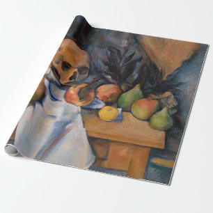 Paul Cezanne - Stillleben mit Totenkopf Geschenkpapier