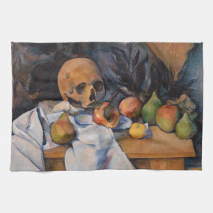 Paul Cezanne - Stillleben mit Totenkopf Geschirrtuch