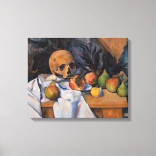 Paul Cezanne - Stillleben mit Totenkopf Leinwanddruck