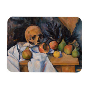 Paul Cezanne - Stillleben mit Totenkopf Magnet
