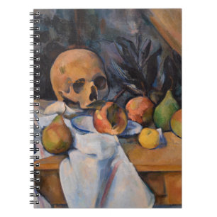 Paul Cezanne - Stillleben mit Totenkopf Notizblock