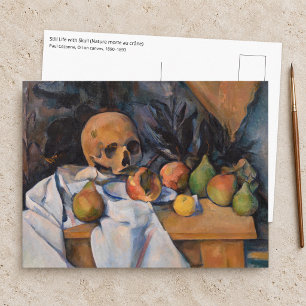 Paul Cezanne - Stillleben mit Totenkopf Postkarte