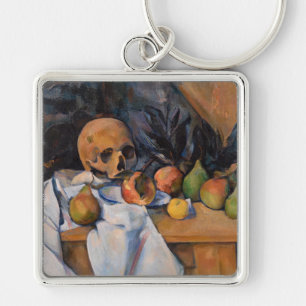 Paul Cezanne - Stillleben mit Totenkopf Schlüsselanhänger