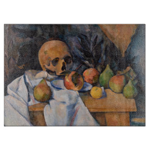 Paul Cezanne - Stillleben mit Totenkopf Schneidebrett