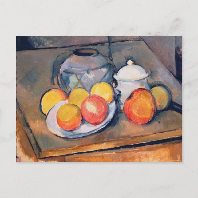 Paul Cezanne | Strohvase Postkarte (Vorderseite)