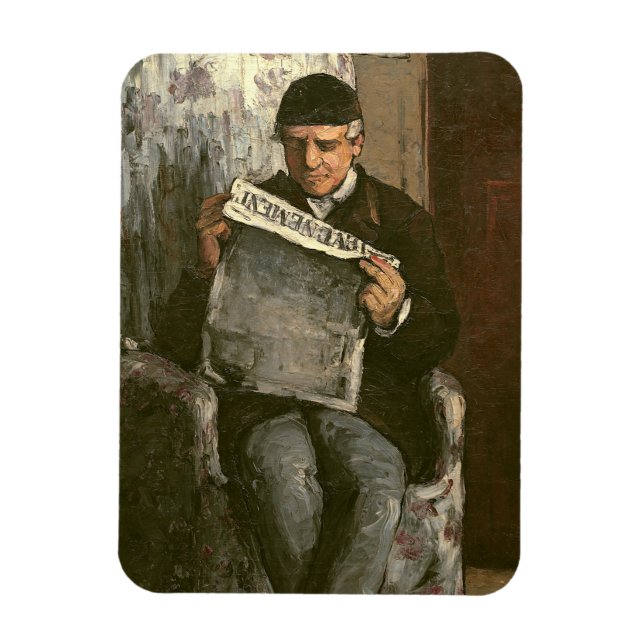 Paul Cezanne | The Artist's Vater, Reading "L' � v Magnet (Vertikal)