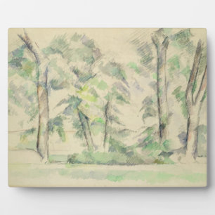 Paul Cezanne The Large Trees at Jas de Bouffan Fotoplatte