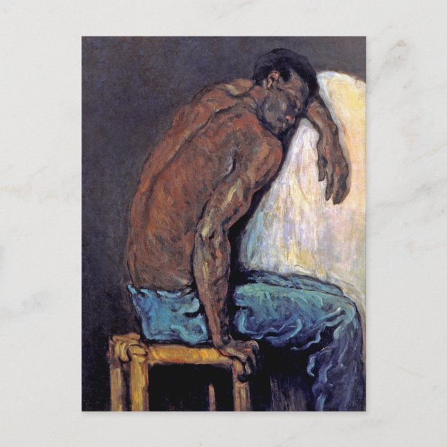 Paul Cezanne - The Negro Scipio Fine Art Malerei Postkarte (Vorderseite)