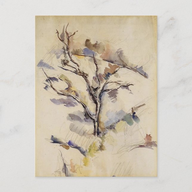 Paul Cezanne - The Oak Postkarte (Vorderseite)
