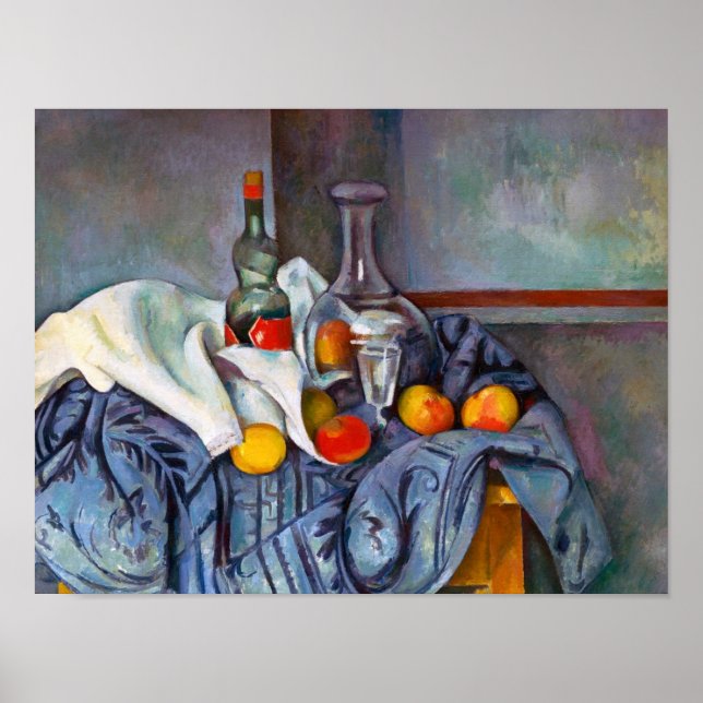 Paul Cézanne The Peppermint Flasche Stillleben Kun Poster (Vorne)