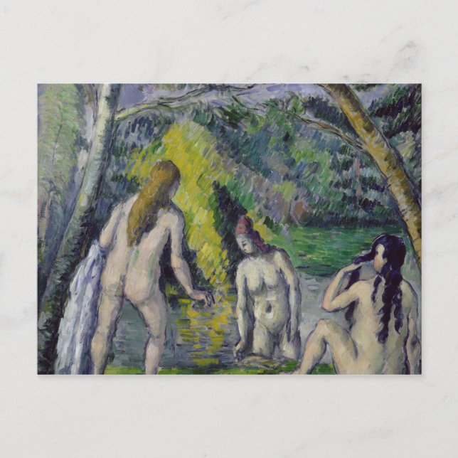 Paul Cezanne | The Three Bathers, c.1879-82 Postkarte (Vorderseite)