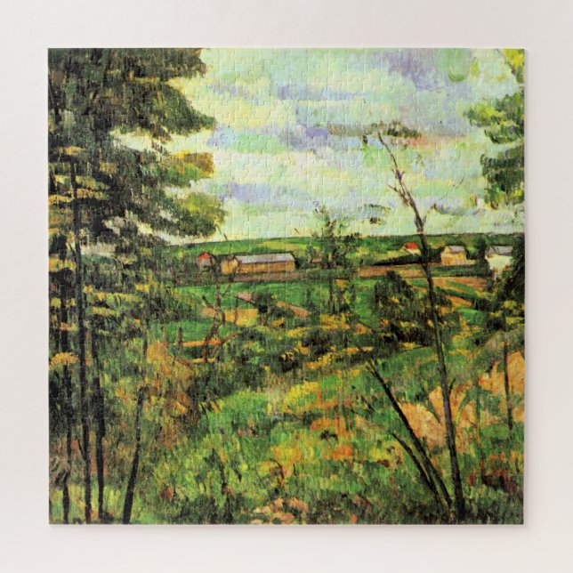 Paul Cezanne, The Valley of the Oise, Puzzle (Vertikal)
