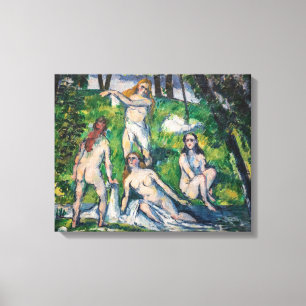 Paul Cezanne - Vier Badende Leinwanddruck